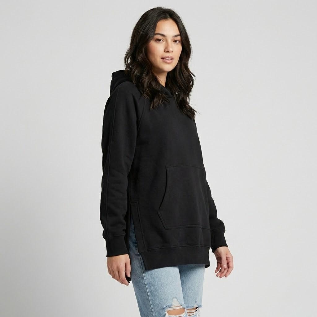 Extra Roomy Hoodie with Side Slits