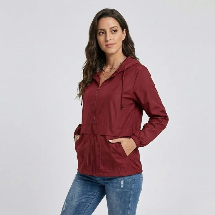 Lightweight Hooded Jacket with Straight Fit