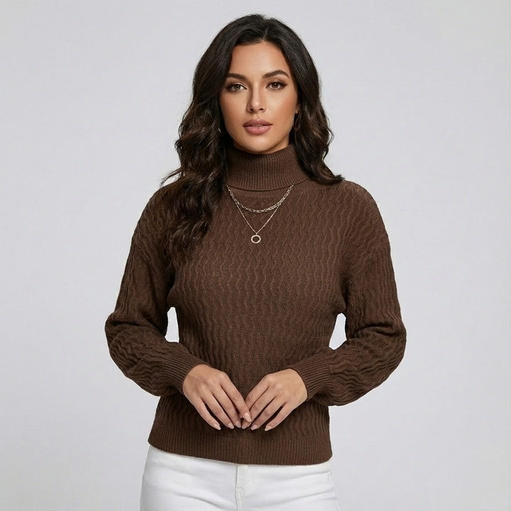 Wool Blend Straight Cut Knitted Sweater