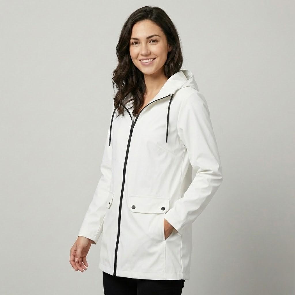Straight-Cut Hooded Lightweight Parka