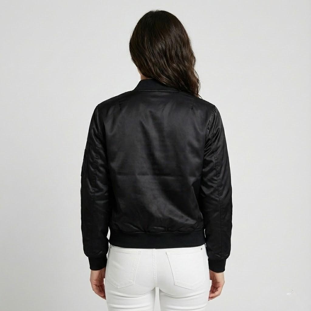 Classic Cut Urban-Style Lightweight Bomber Jacket