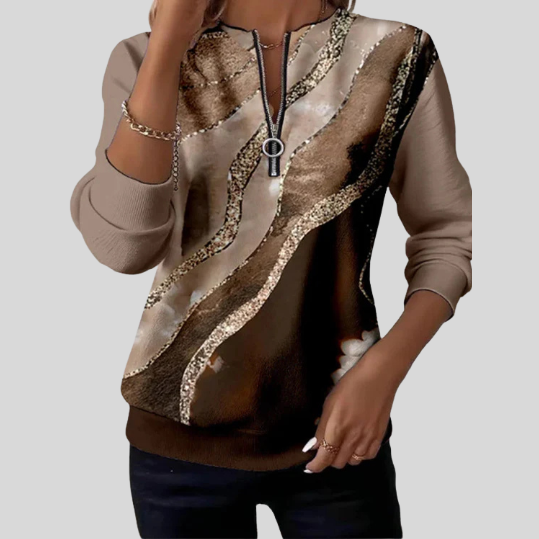 Hendrikje | Chic Zip Top