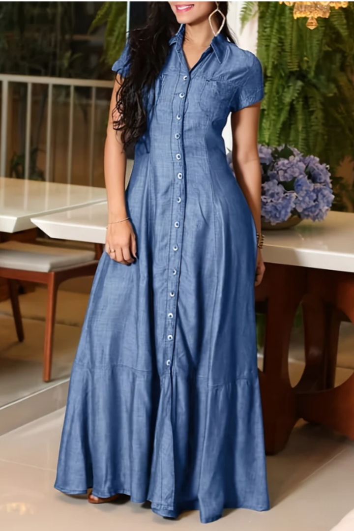 Eliza - Maxi Denim Dress