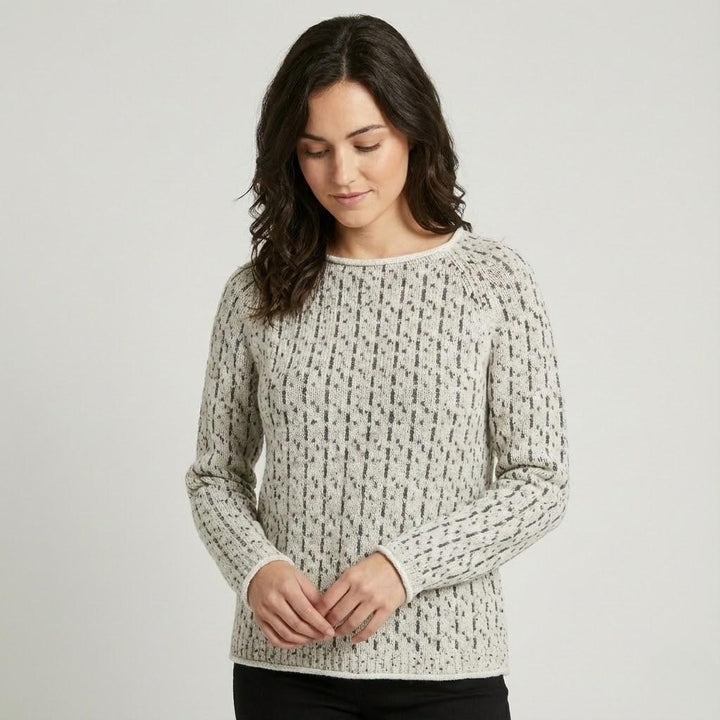 Grey Knitted Sweater Crafted from a Wool-Viscose Blend