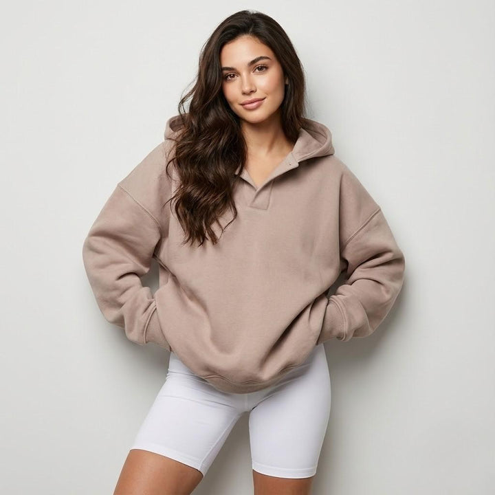 Cozy Oversized Cotton Blend Hoodie