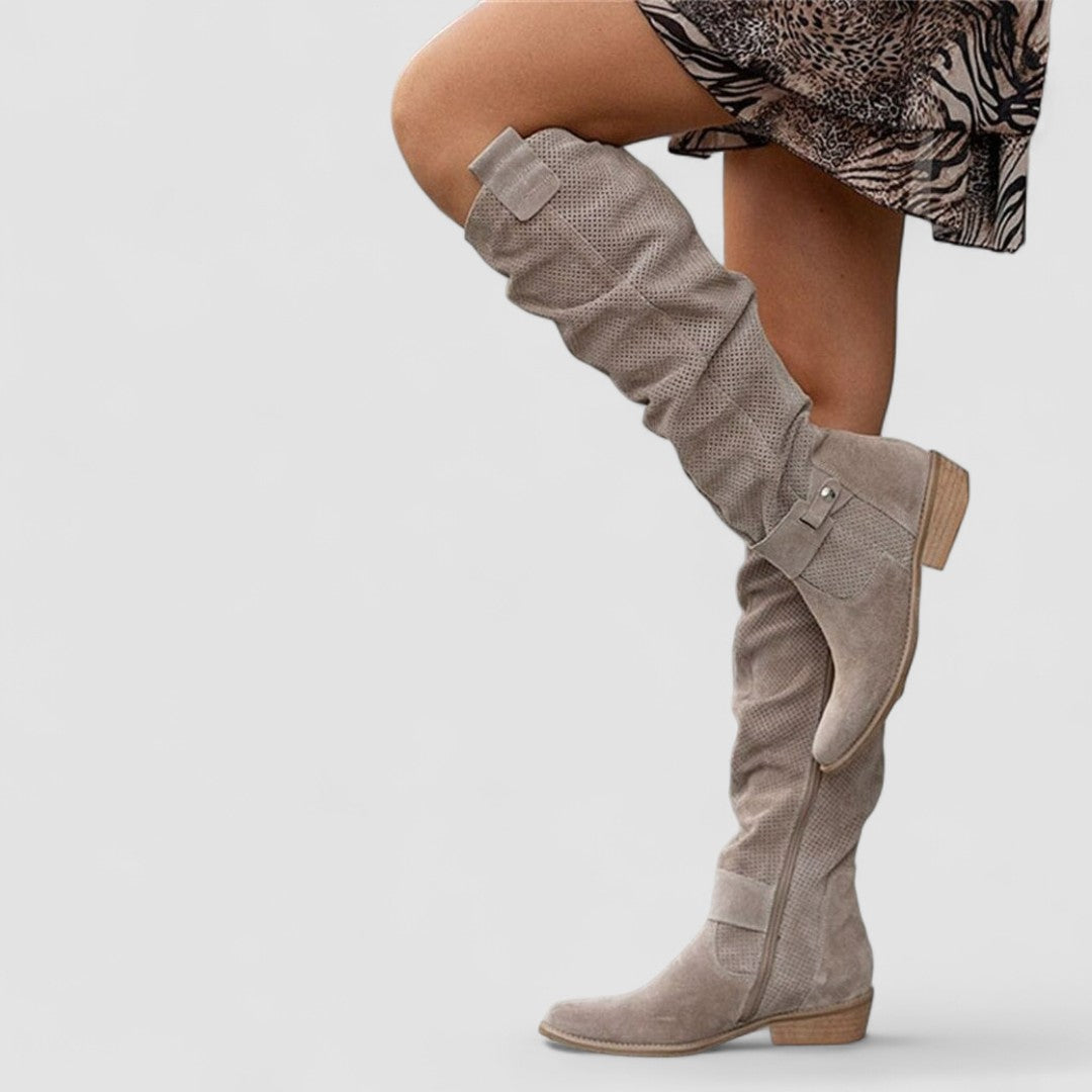 Cozy Western-Style Ankle Boots