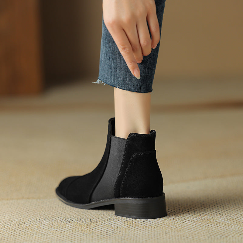 Genuine Suede Zadie Ankle Boots