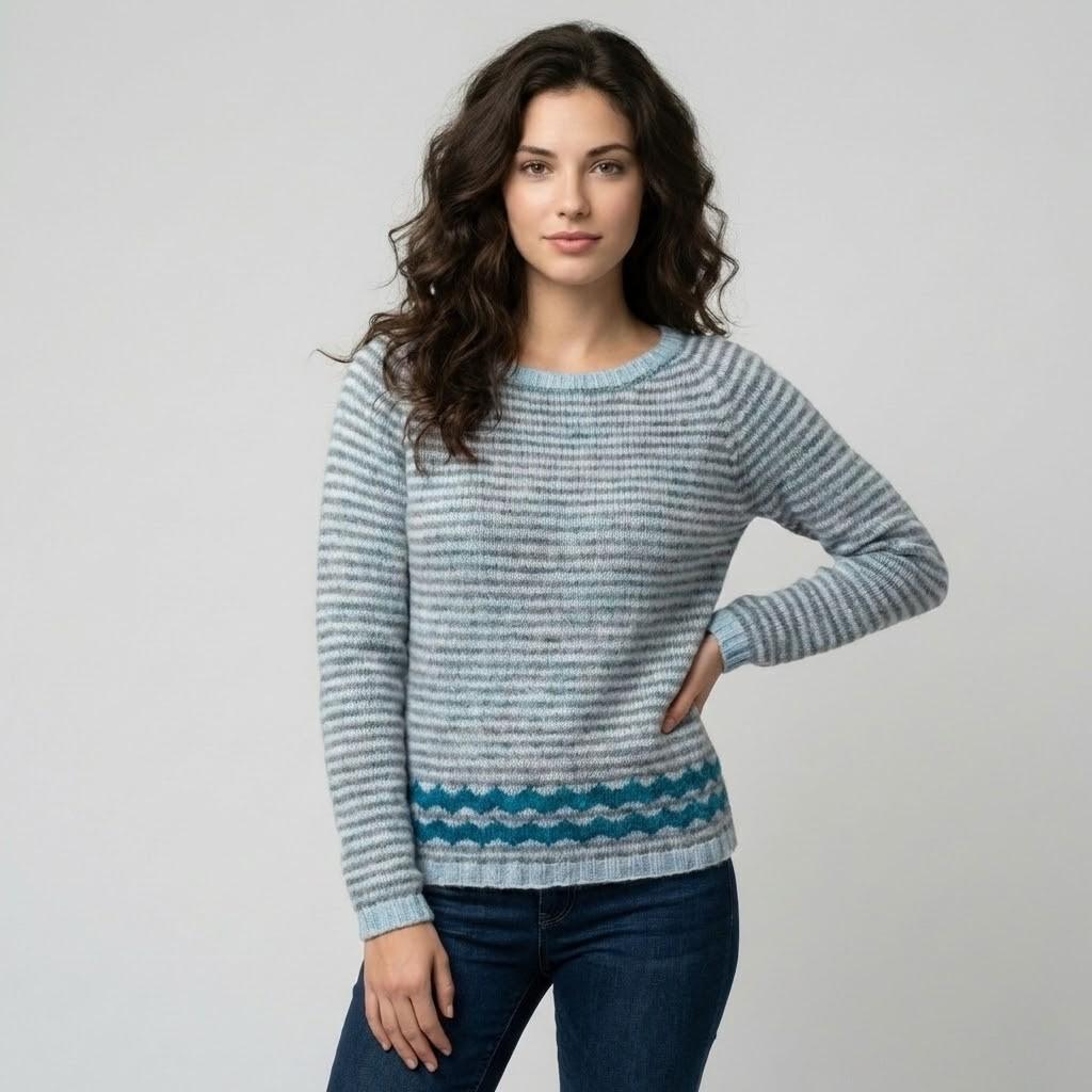 Cozy Loose-Fit Striped Sweater for Ultimate Comfort