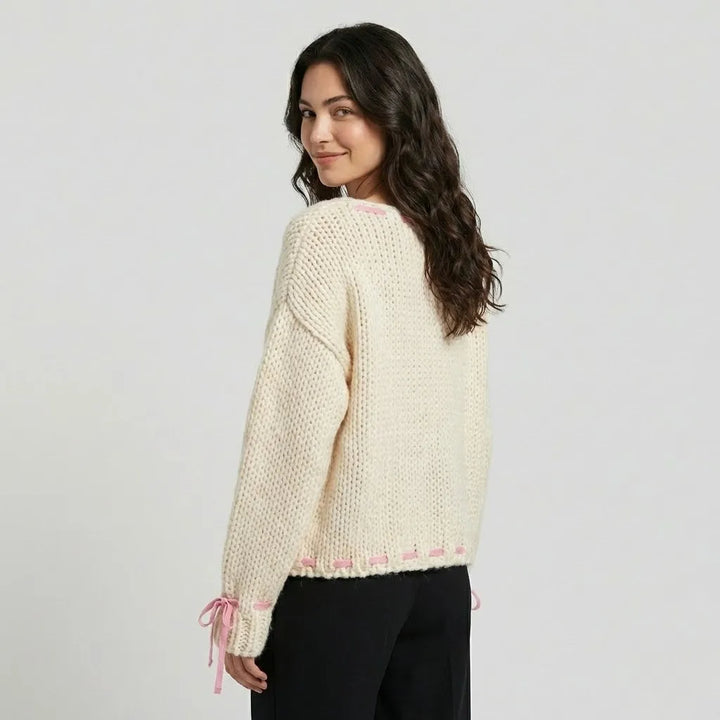 Cozy Wide-Cut Knitted Sweater for Daily Comfort