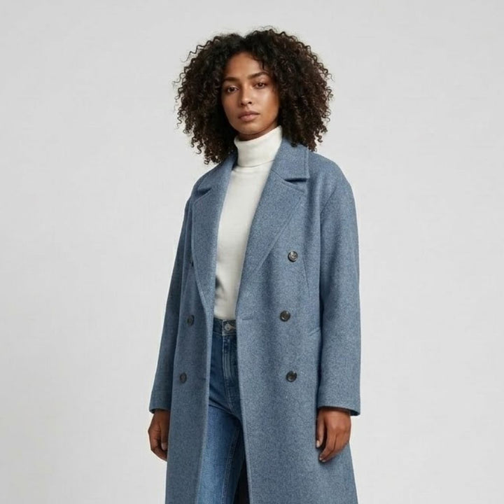 Chic Long Coat with Timeless Lapels