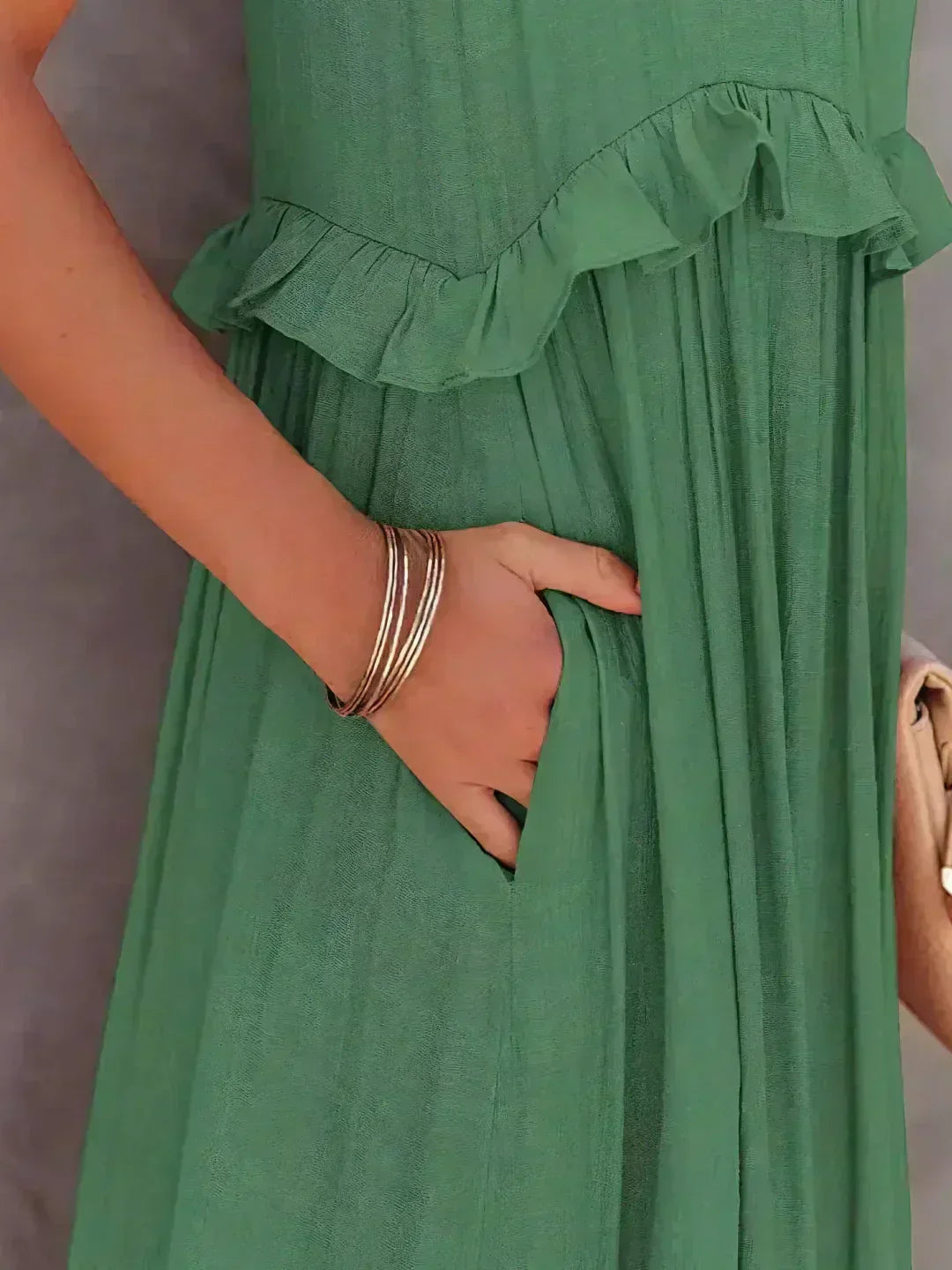 Long Dress in Coral Colour
