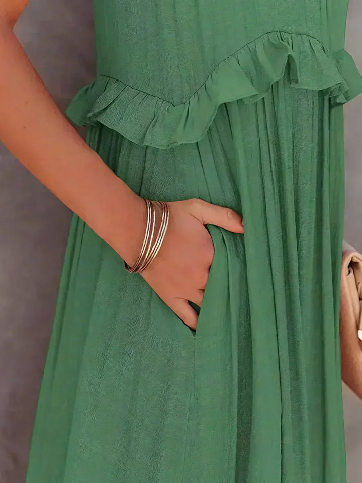 Long Dress in Coral Colour