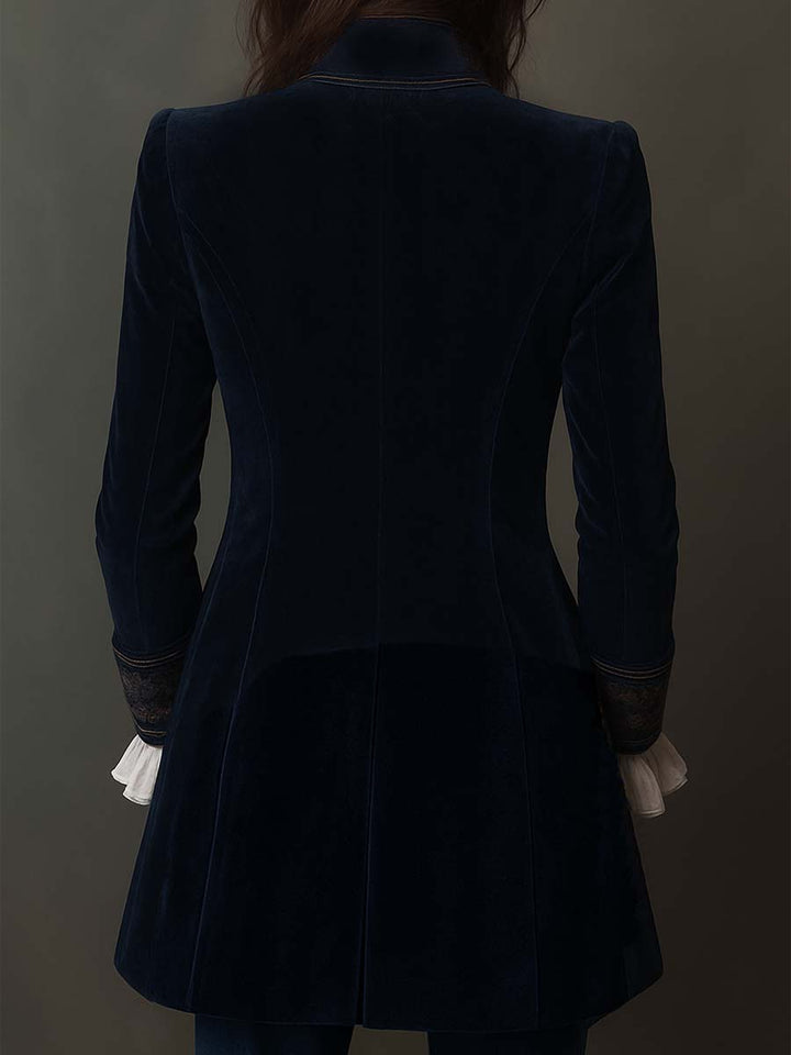 Gabrielle | Embroidered Long Robe with Elegant Detailing