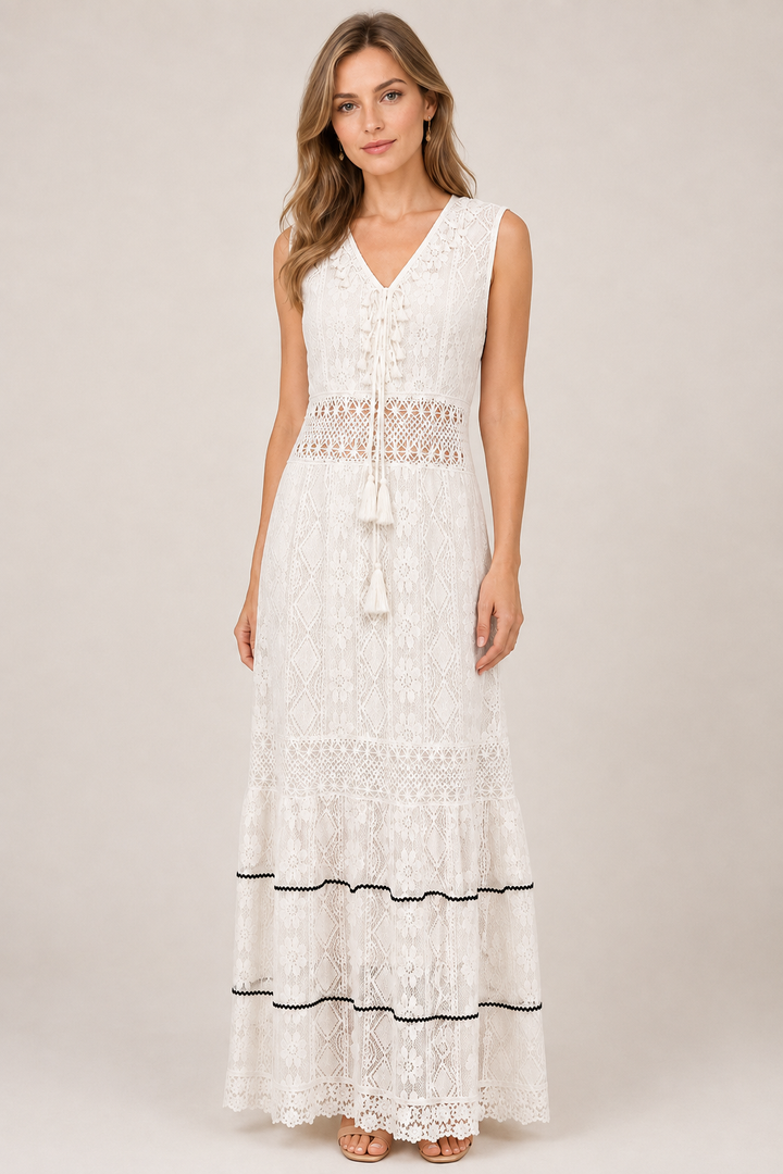 Milica | V-Neck Bohemian Maxi Dress