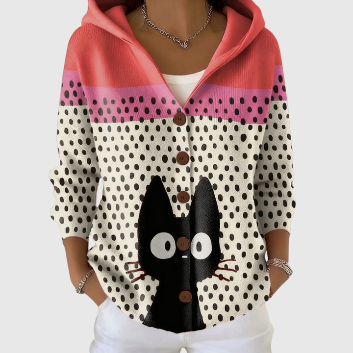 Theresa | Comfortable Knitted Cardigan with Hood