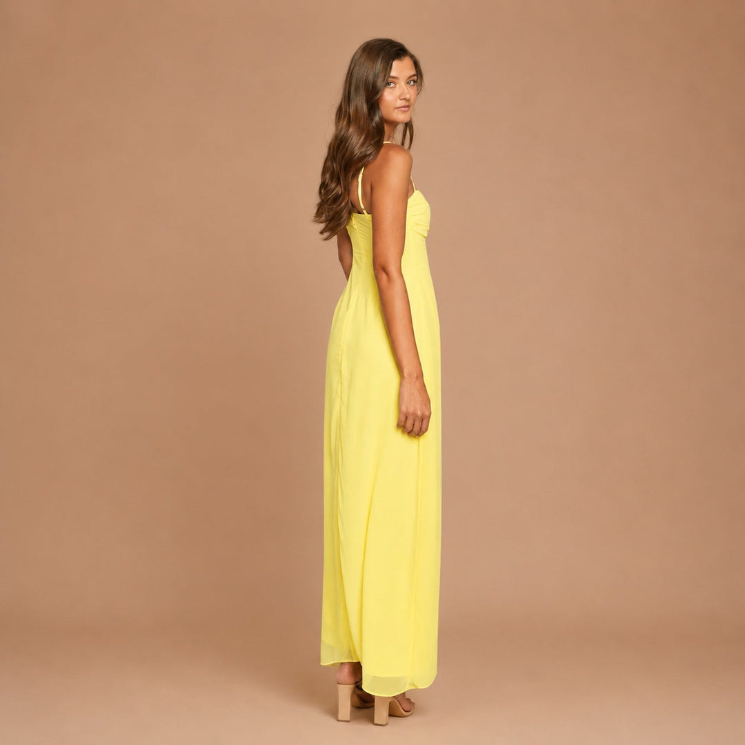 Flossy - Long Yellow Women's Robe