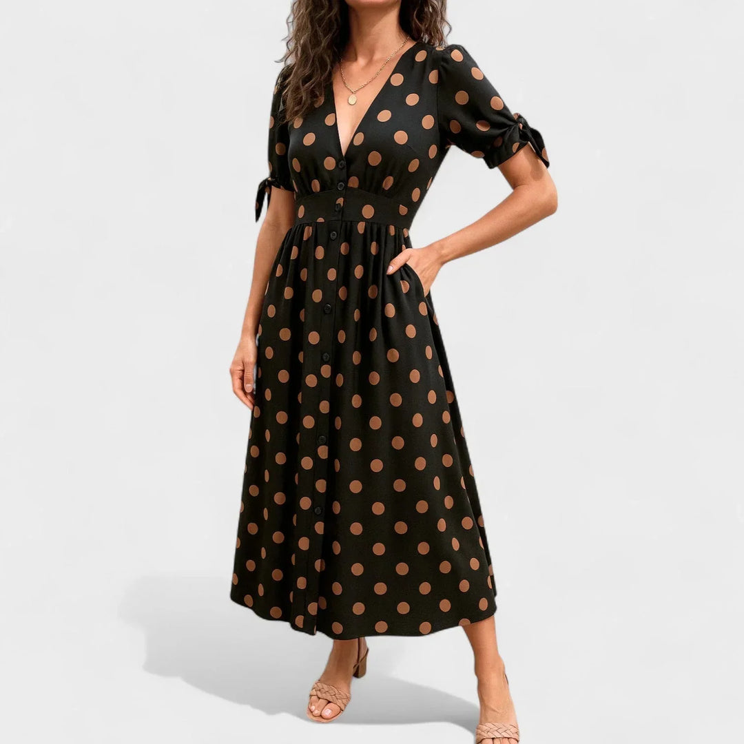 Valentina™ | Modern Polka Dot Dress