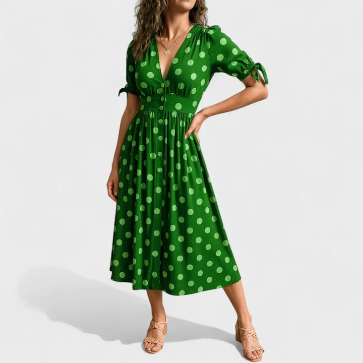 Valentina™ | Modern Polka Dot Dress