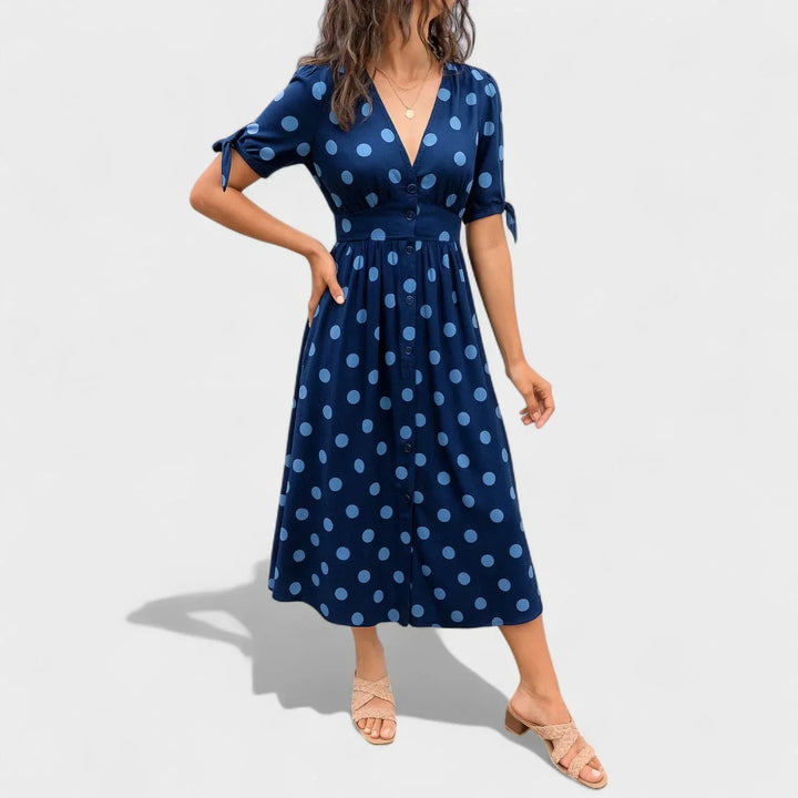 Valentina™ | Modern Polka Dot Dress