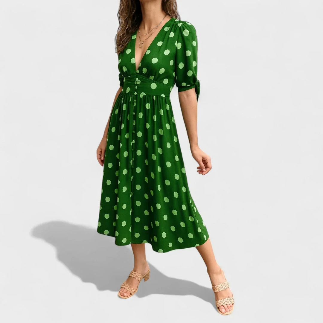 Valentina™ | Modern Polka Dot Dress