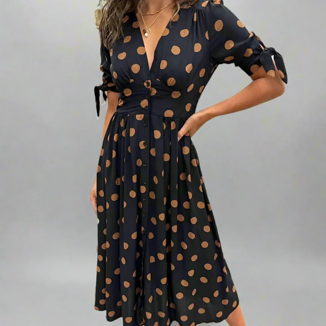 Valentina™ | Modern Polka Dot Dress