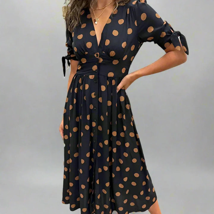 Valentina™ | Modern Polka Dot Dress
