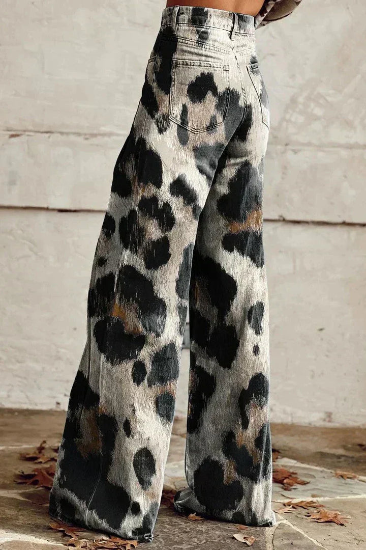 Cheetah | Boho Vintage Trousers with Chic Print