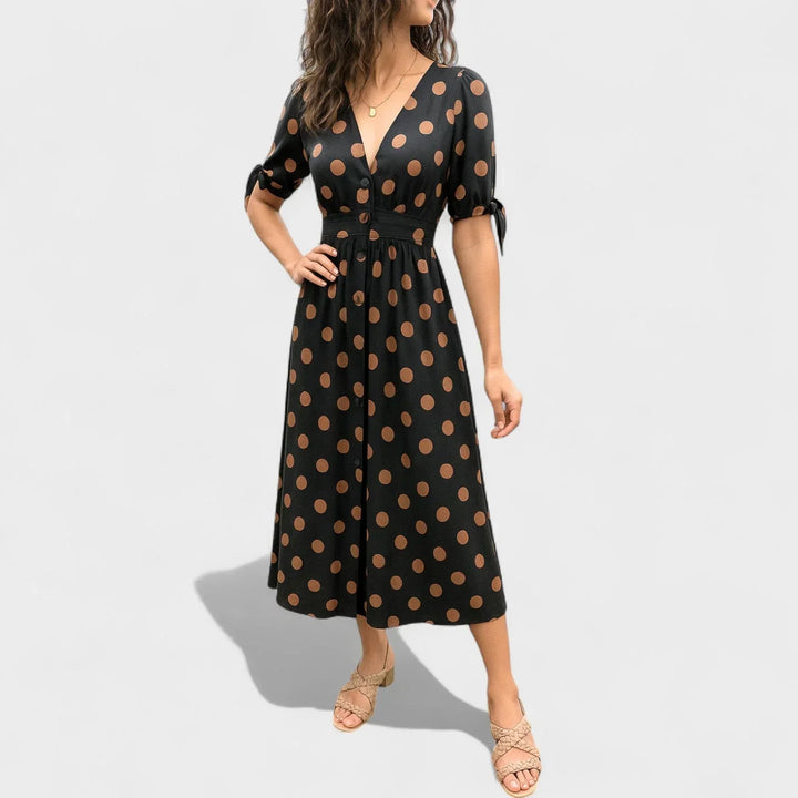 Valentina™ | Modern Polka Dot Dress