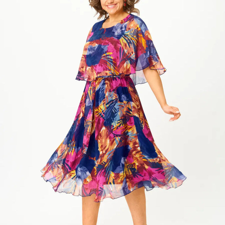 Aitana | Midi Dress with Bold Pattern