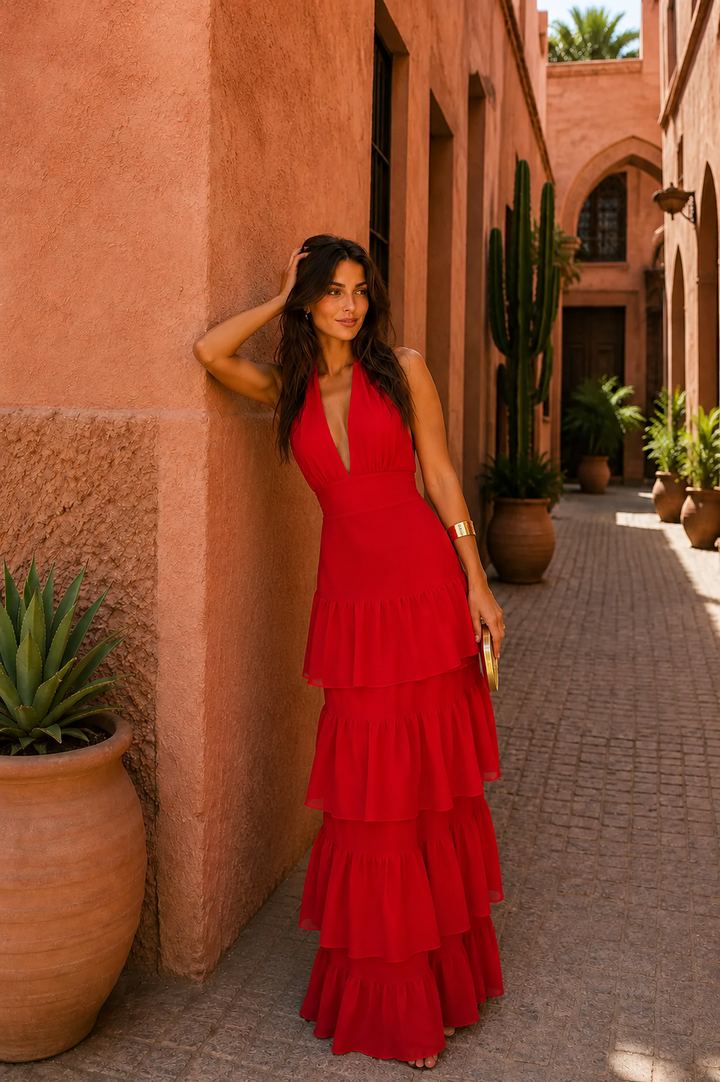 Aljezur - Red Manila Dress