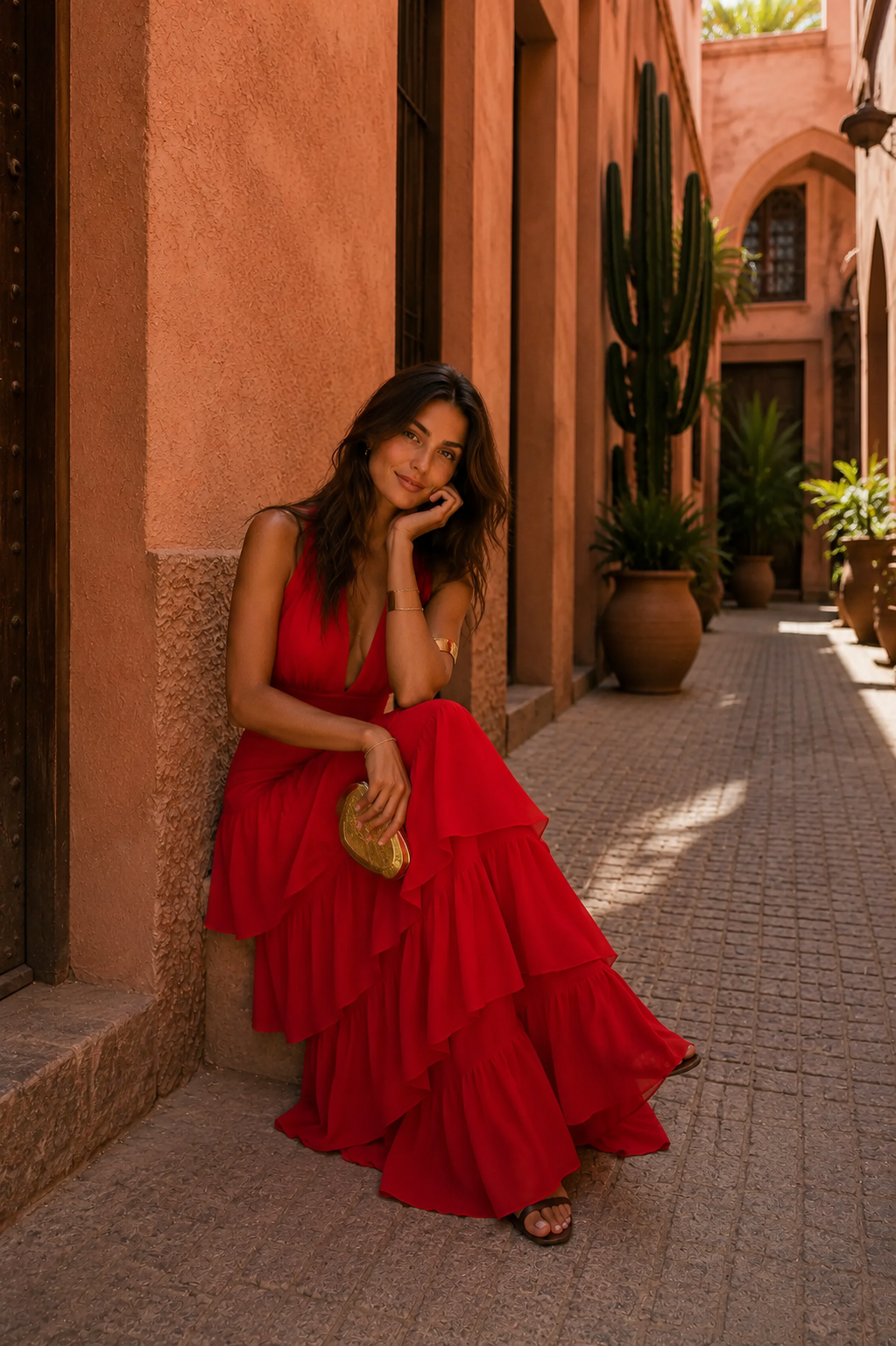 Aljezur - Red Manila Dress