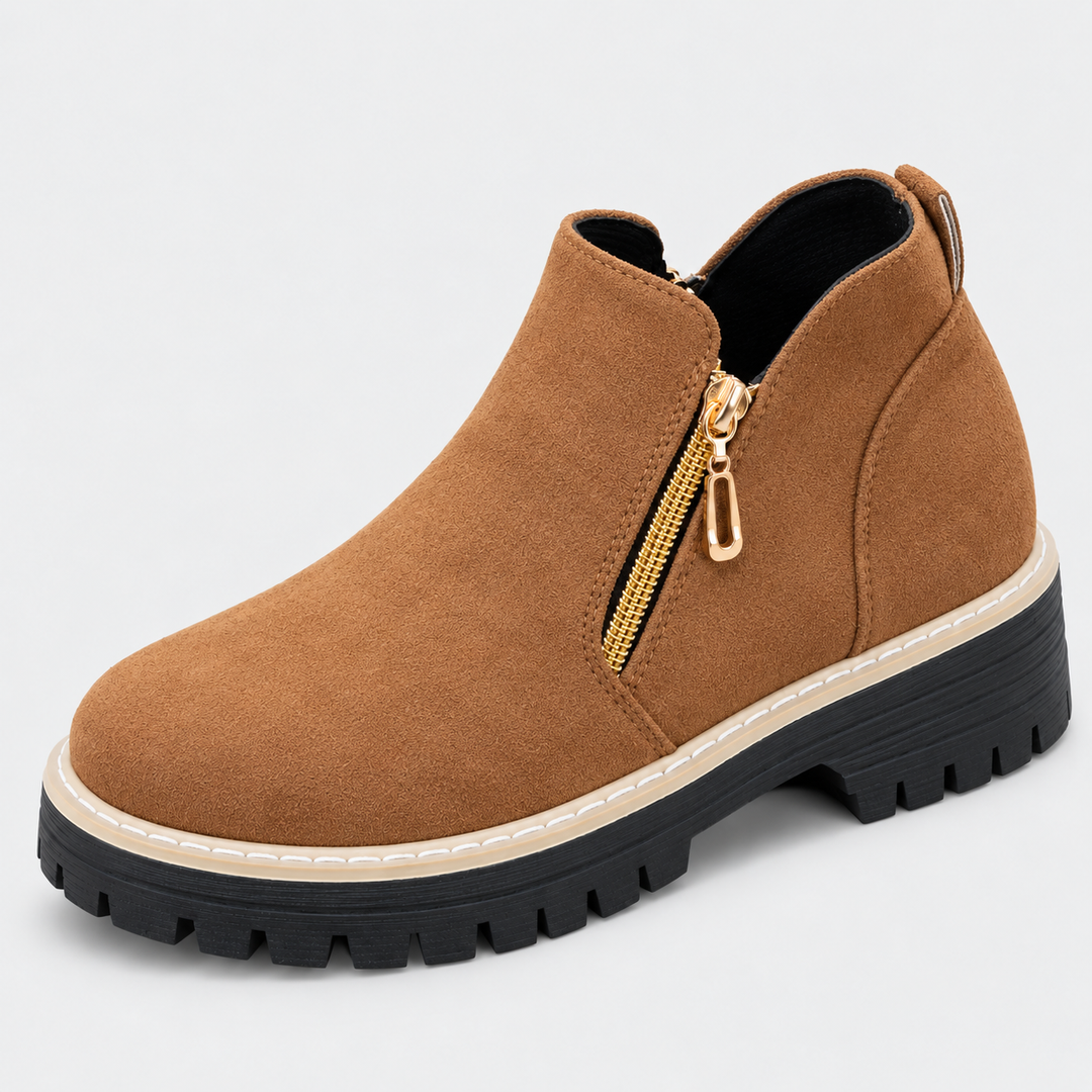 Double Zip Ankle Boots
