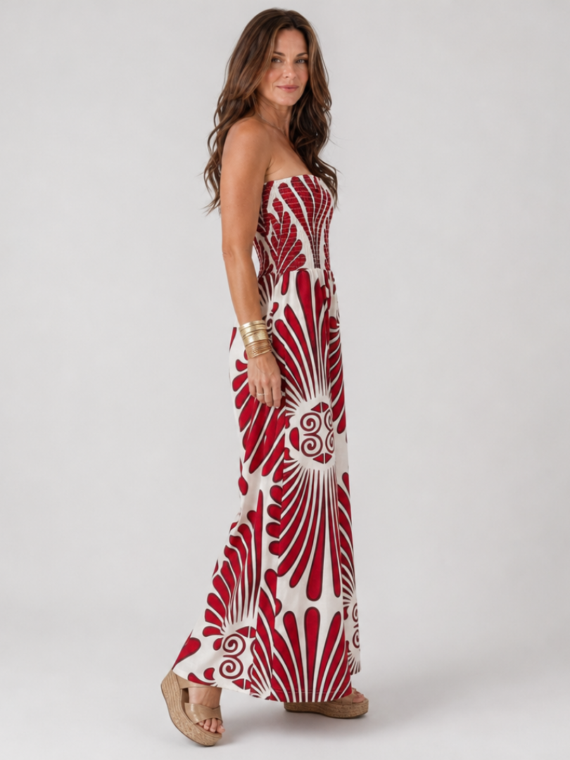 Dyman | Long Satin Maxi Dress Without Sleeves