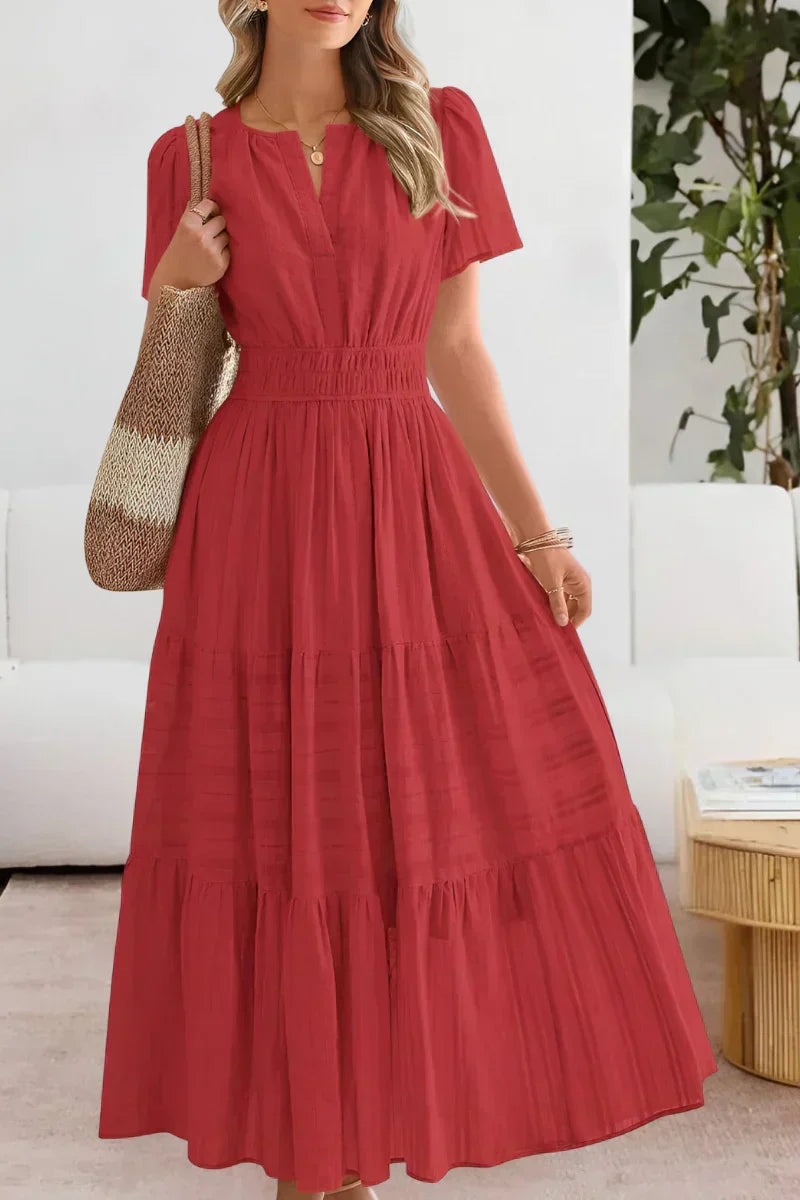 Emma | Long dress with a comfortable wide waist