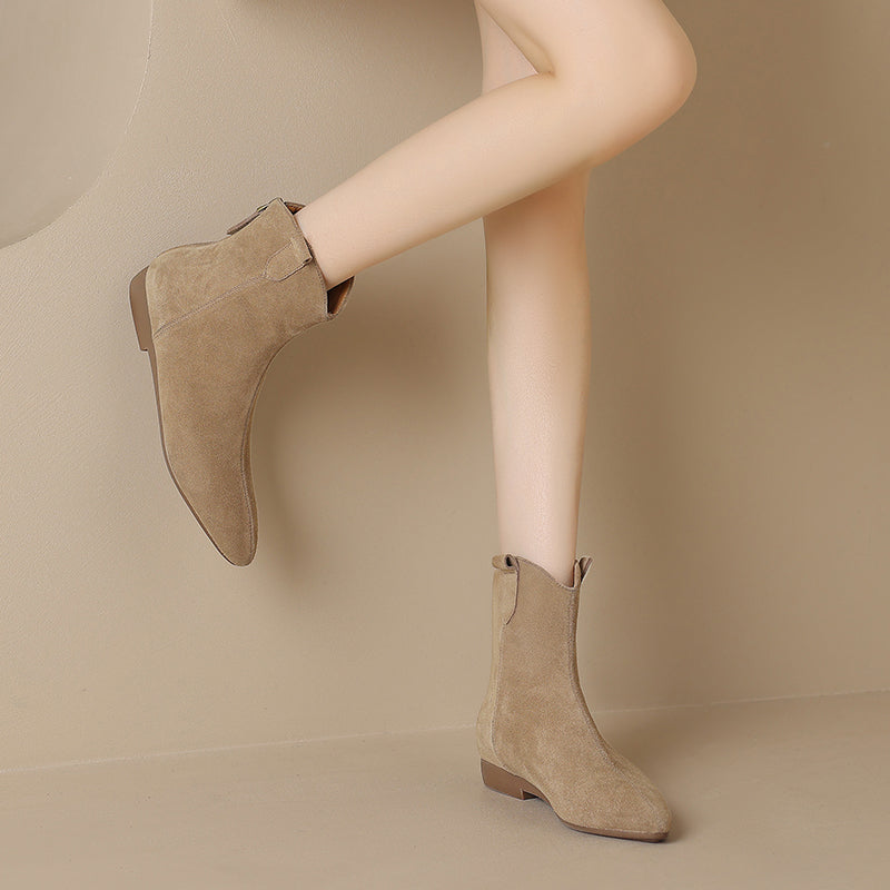 Genuine Suede Renata Chelsea Boots
