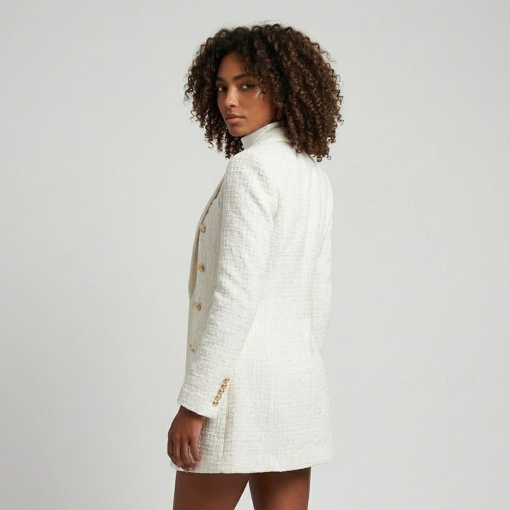 Tailored Double-Breasted Blazer