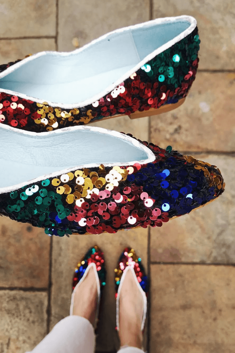 Adelina - Elevated Heel Ballerina Flats