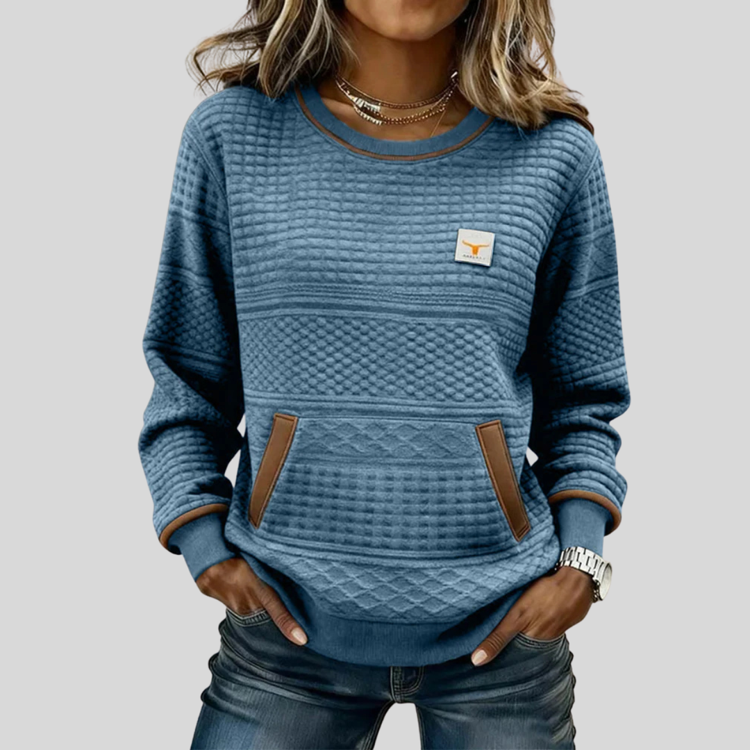 Roelie | Cozy Colorblock Blouse