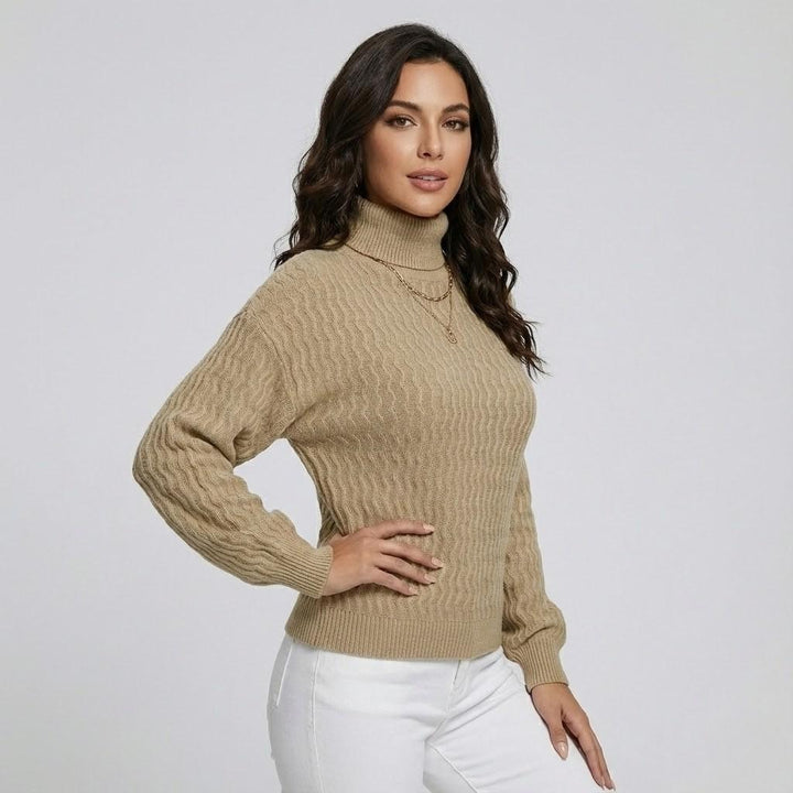 Wool Blend Straight Cut Knitted Sweater