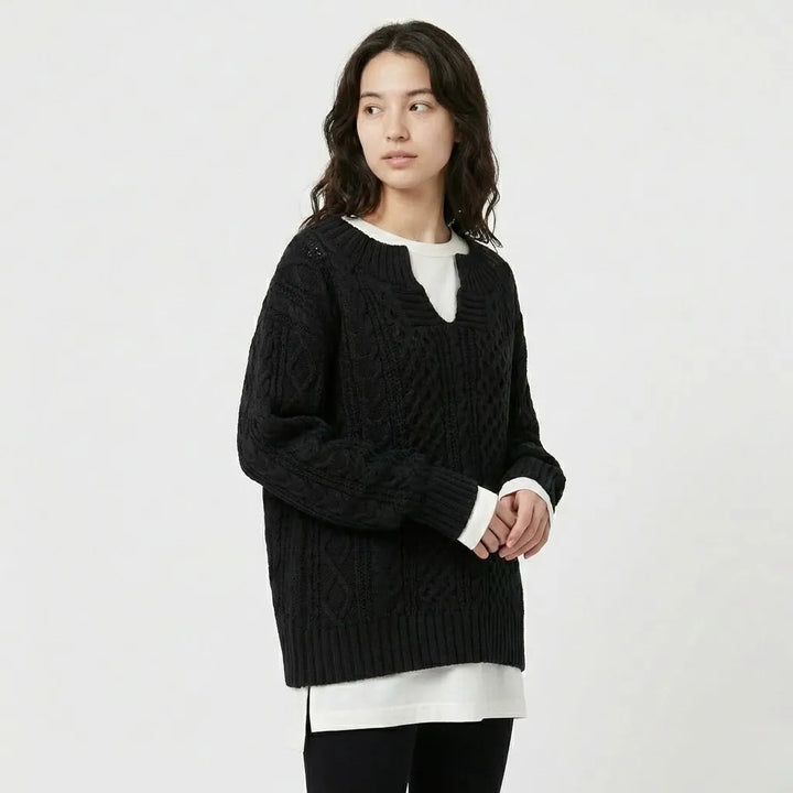 Chunky Cable Knit Oversized Set