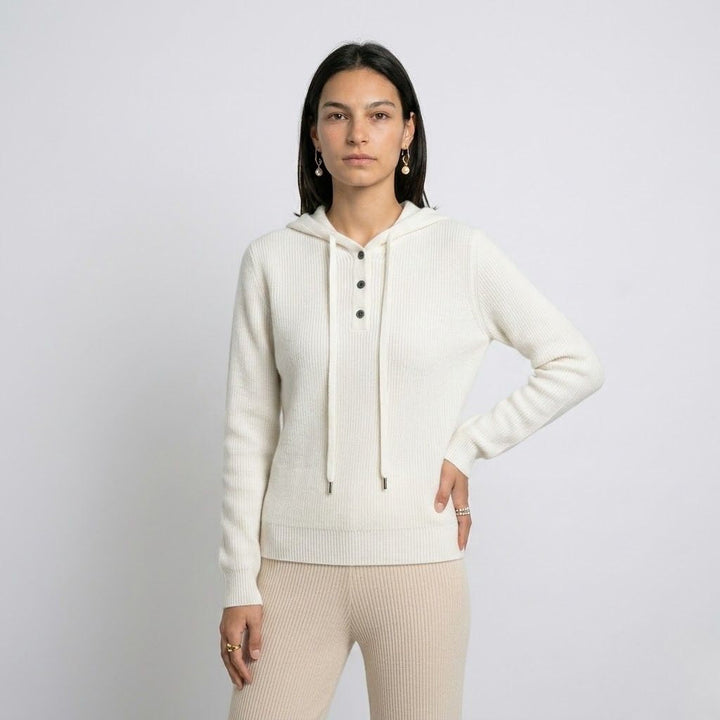 Button-Up Hooded Sweatshirt