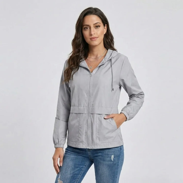 Lightweight Hooded Jacket with Straight Fit