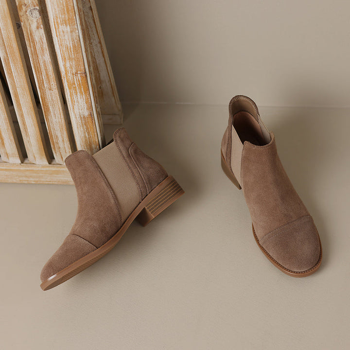 Genuine Suede Zadie Ankle Boots