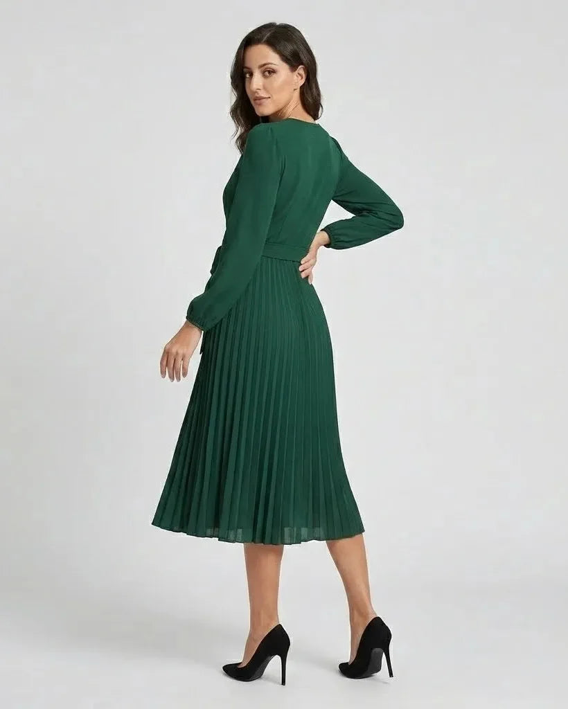 Judita | Ruched Waist Midi Dress