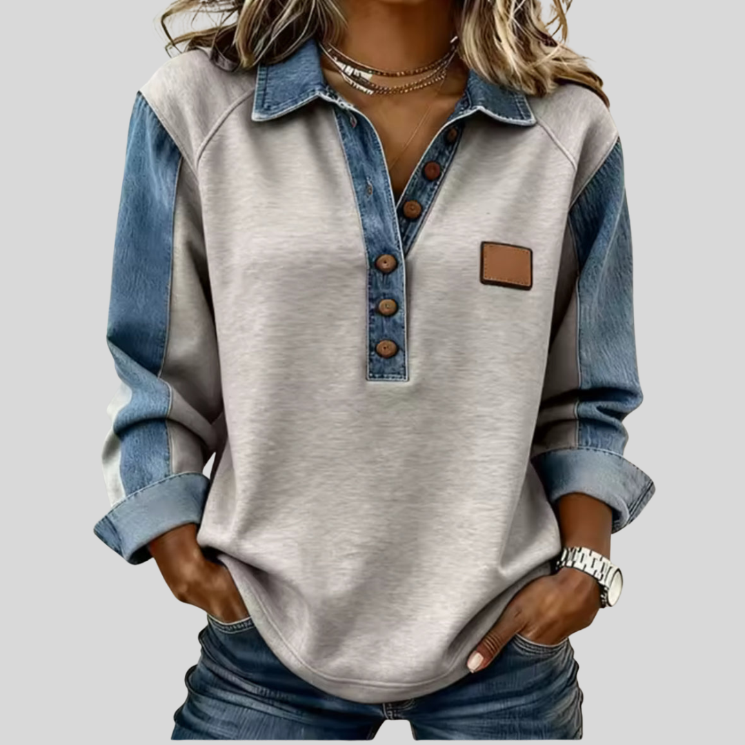 Elisa | Two-Tone Sports Sweater