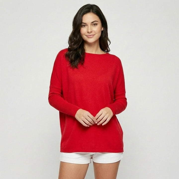 Wide-Cut Long Sleeve Flowing Tunic