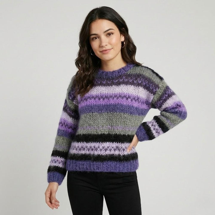 Cozy Striped Knit Sweater