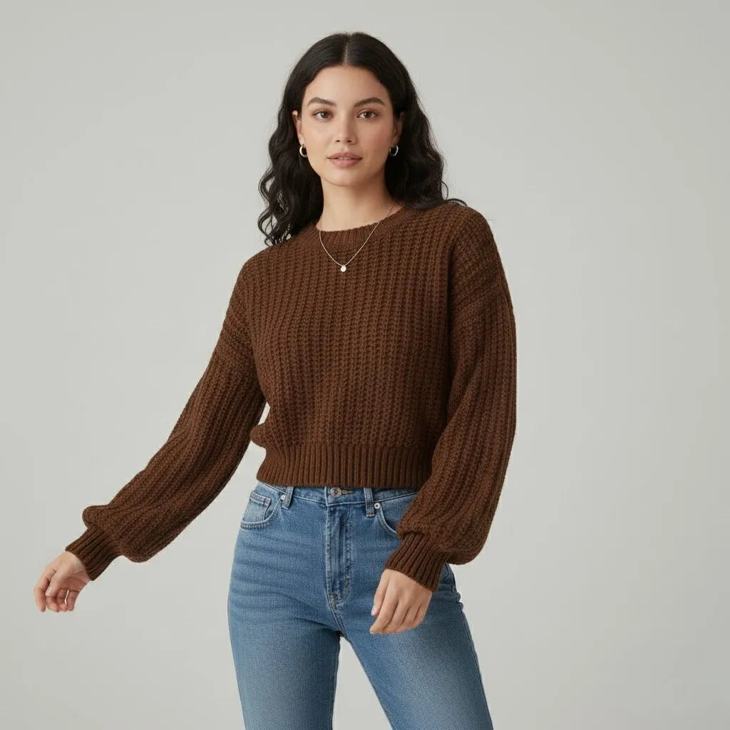 Cozy Oversized Ribbed Knit Sweater