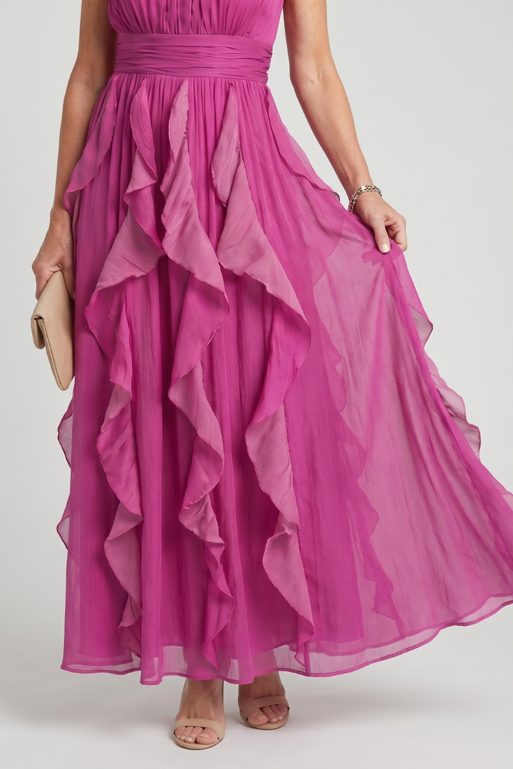 Radovana | Layered Ruffle Maxi Dress