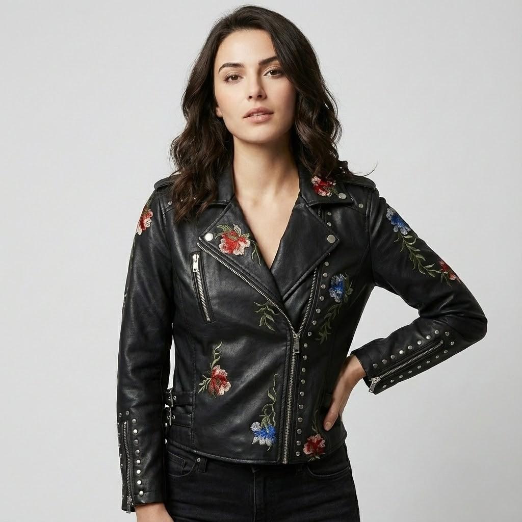 Embroidered Short Structured Jacket